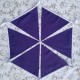 10m Purple Fabric Bunting